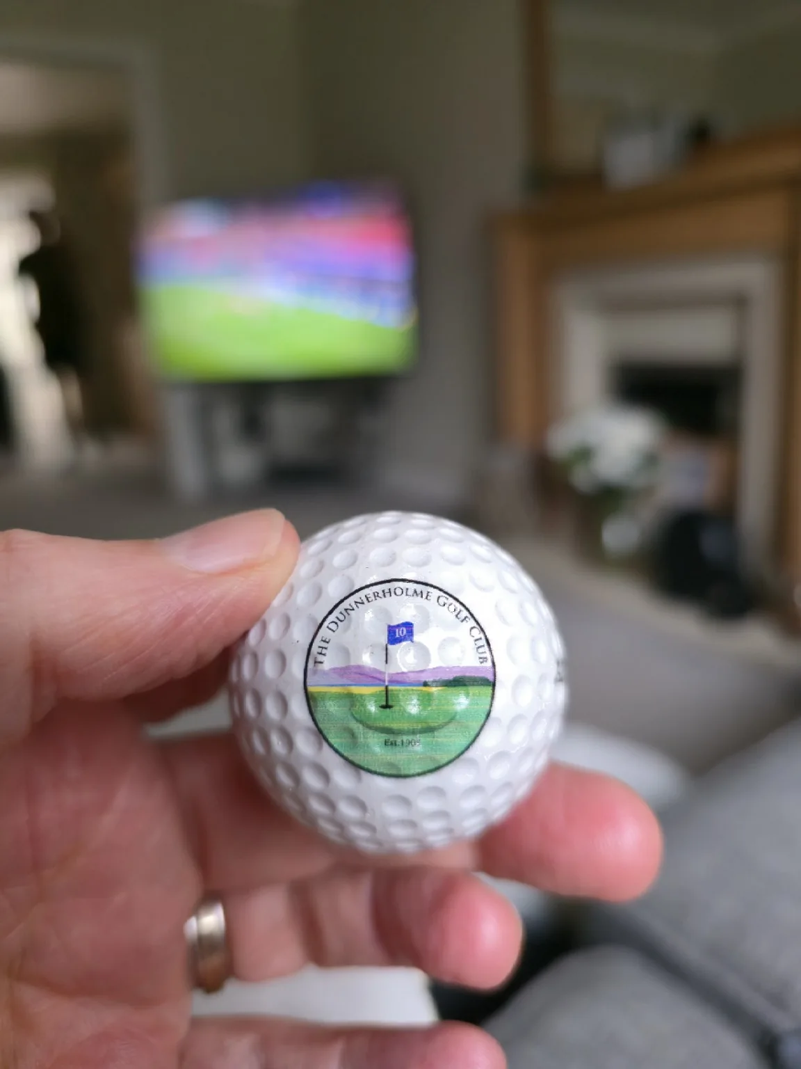 Example club branded golf ball